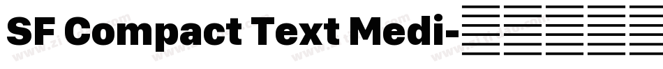SF Compact Text Medi字体转换